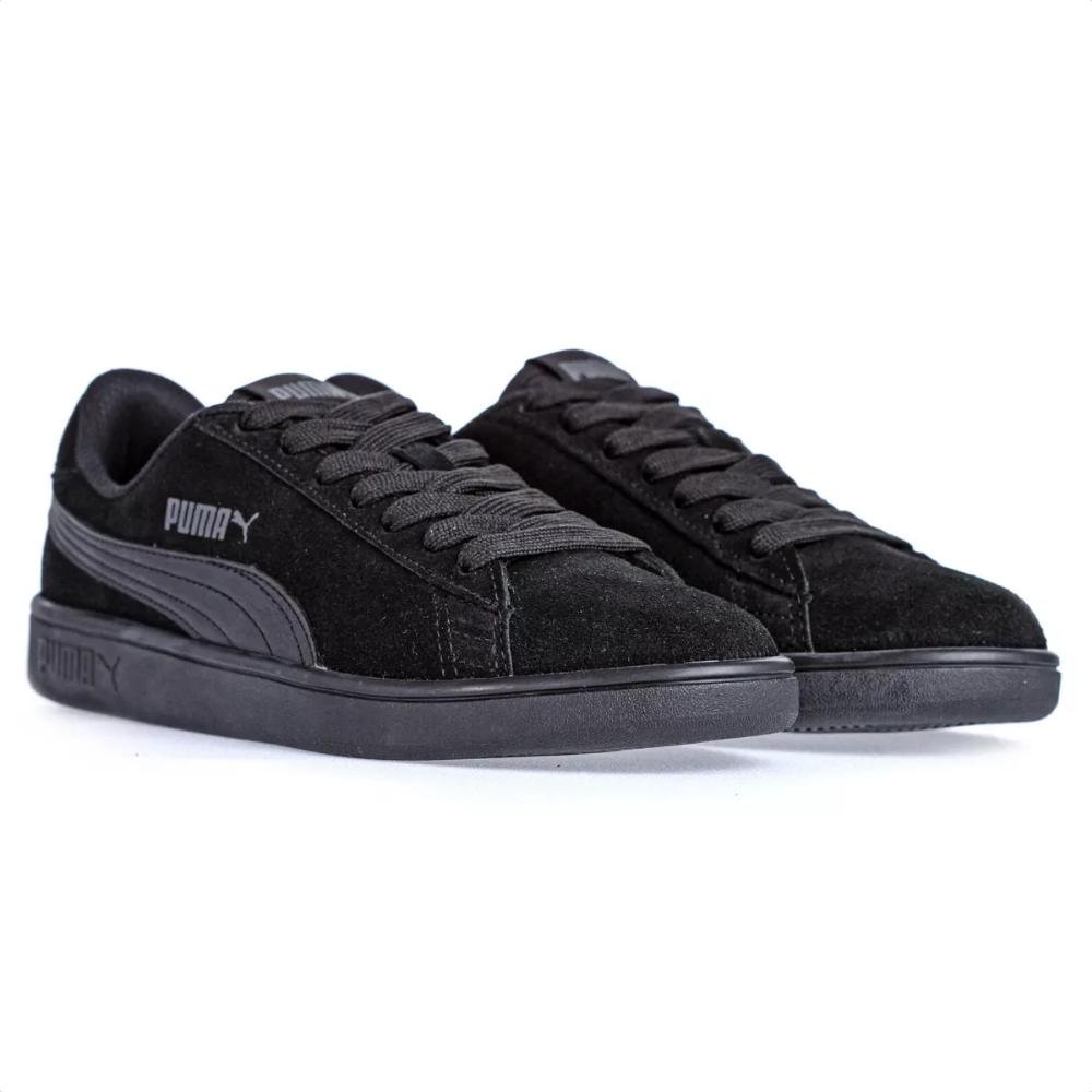 TÊNIS FEMININO PUMA SMASH V2 386162 Preto 3