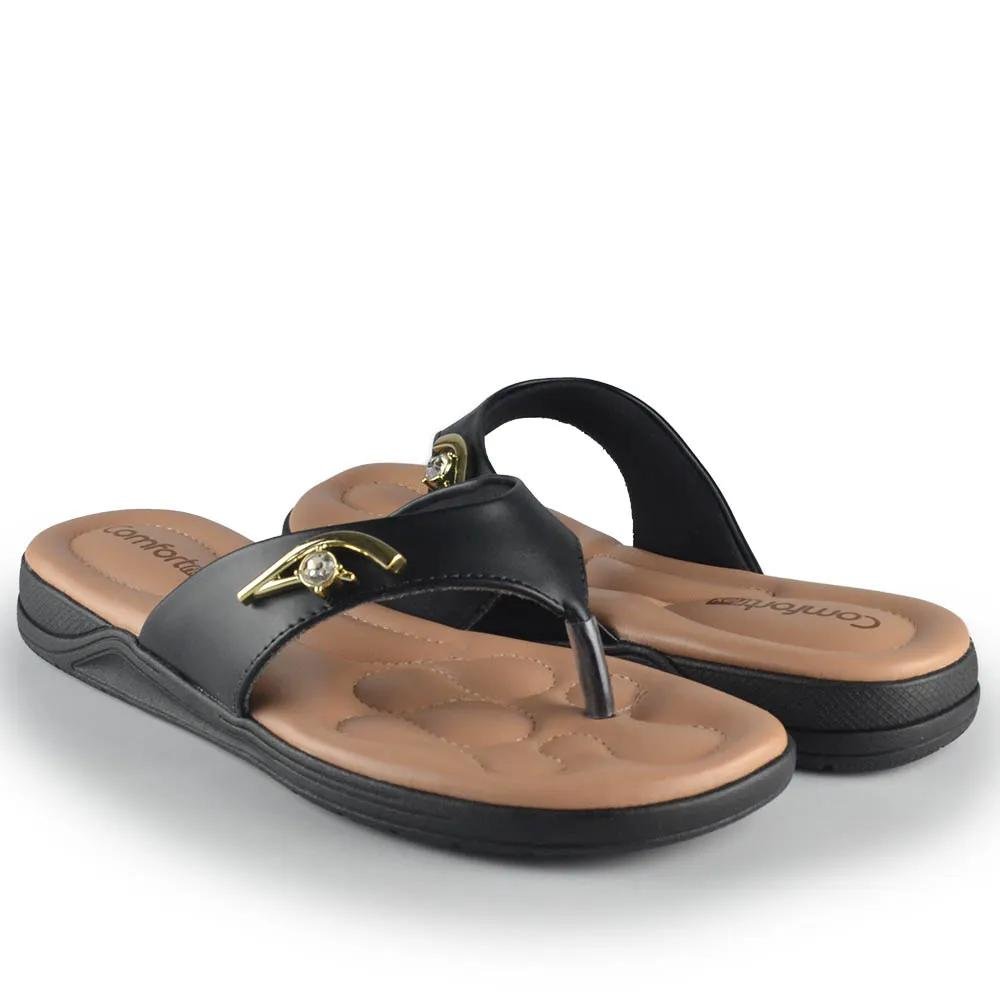 CHINELO FEMININO COMFORTFLEX   2480403 Preto 5
