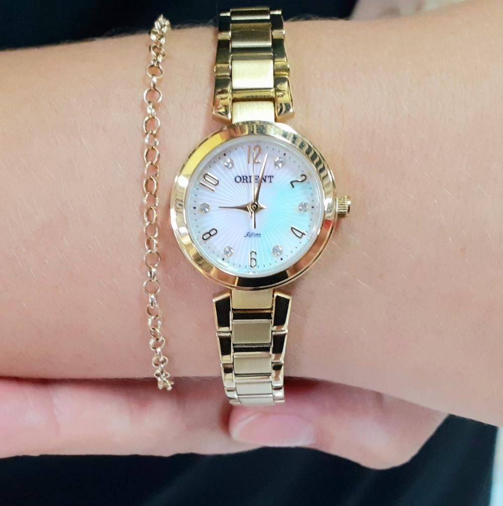 RELÓGIO FEMININO MINI ORIENT S2KX FGSS0068S2KX Dourado 5