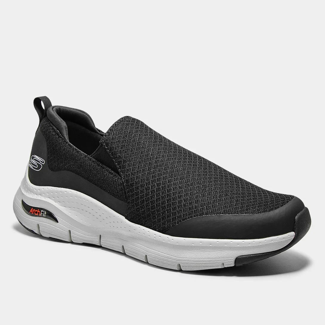 TÊNIS MASCULINO SKECHERS ARCH FIT 232043 Preto 2