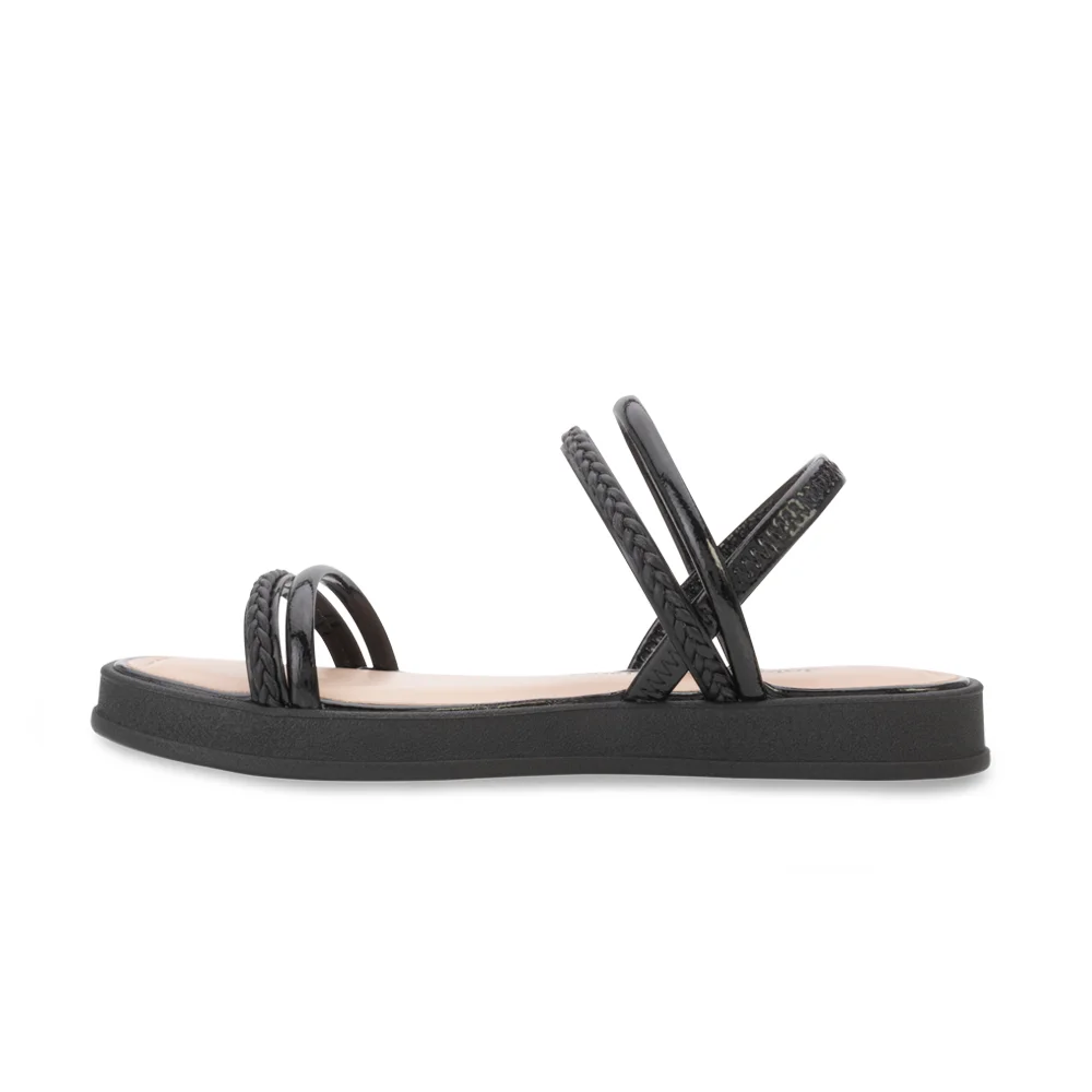 SANDÁLIA DAKOTA FEMININA FLATFORM Y8441 Preto 3
