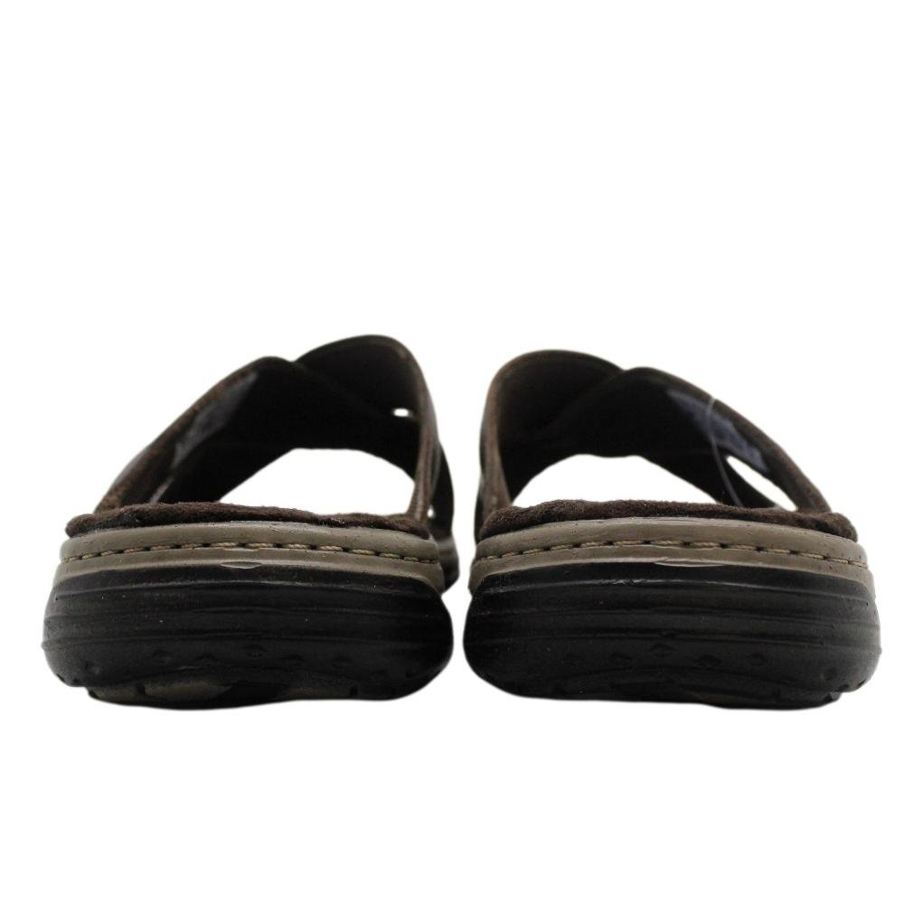 CHINELO MASCULINO PEGADA EM COURO Marrom Escuro 5