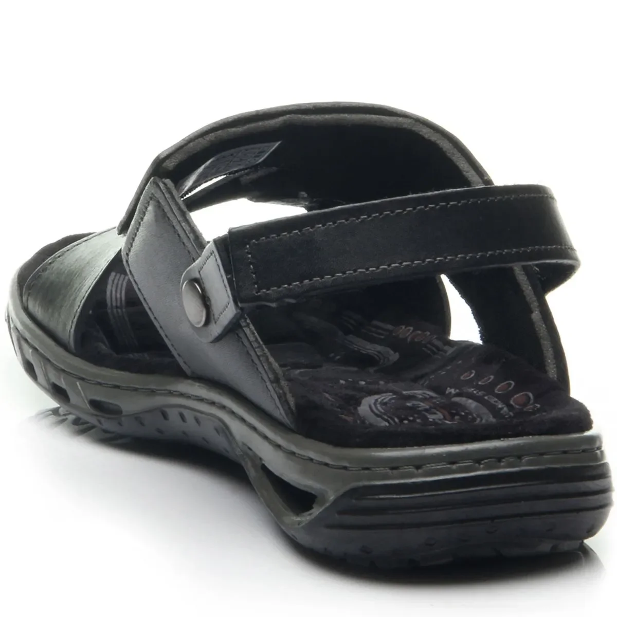 Sandalia Masculino Pegada Anilina Preto 3