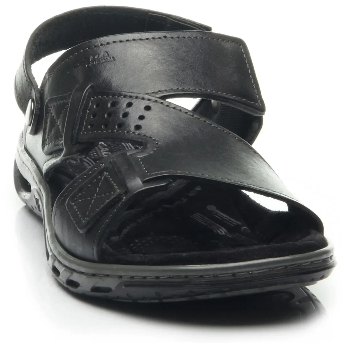 Sandalia Masculino Pegada Anilina Preto 4