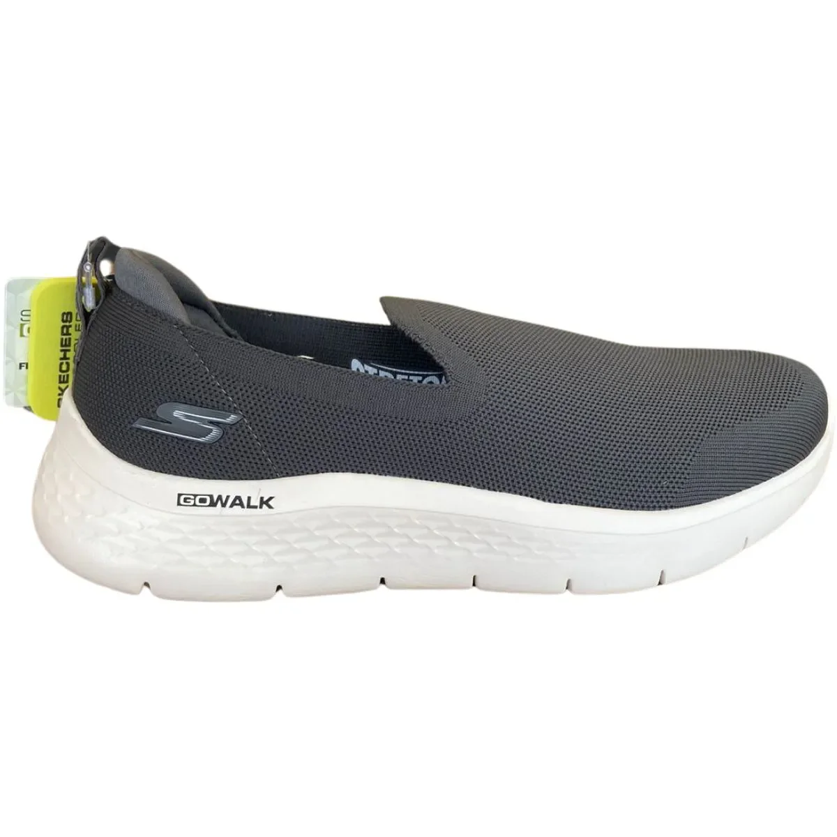 TÊNIS SLIP MASCULINO SKECHERS GO WALK FLEX 216482 Cinza/Branco 1