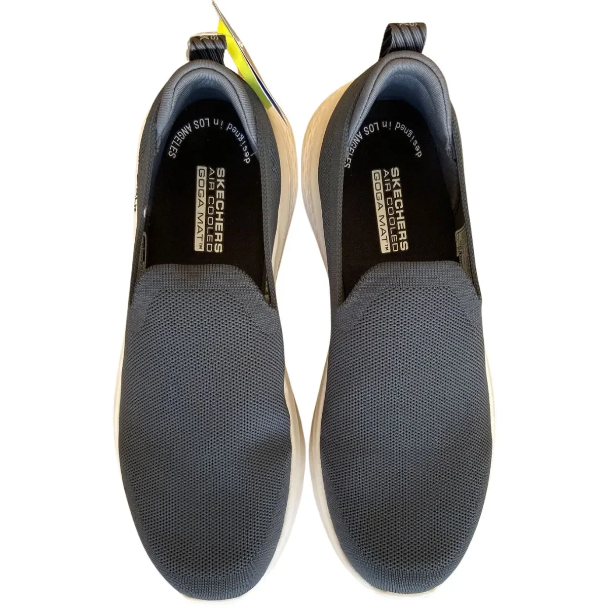 TÊNIS SLIP MASCULINO SKECHERS GO WALK FLEX 216482 Cinza/Branco 4