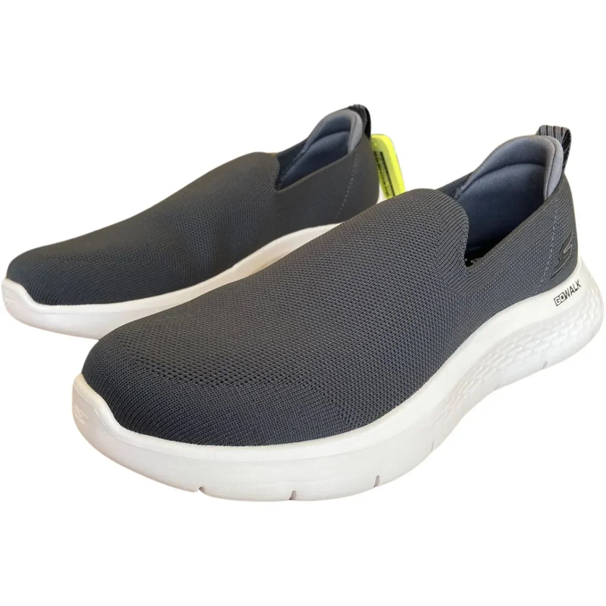 TÊNIS SLIP MASCULINO SKECHERS GO WALK FLEX 216482 Cinza/Branco 5