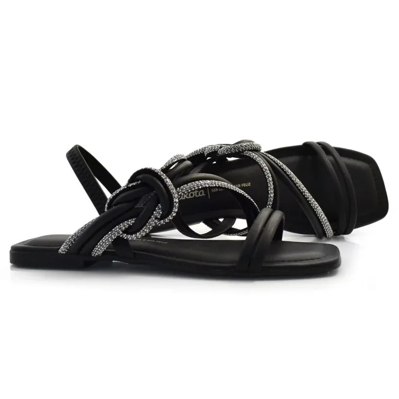 SANDÁLIA FEMININA DAKOTA Y7901 Preto 3