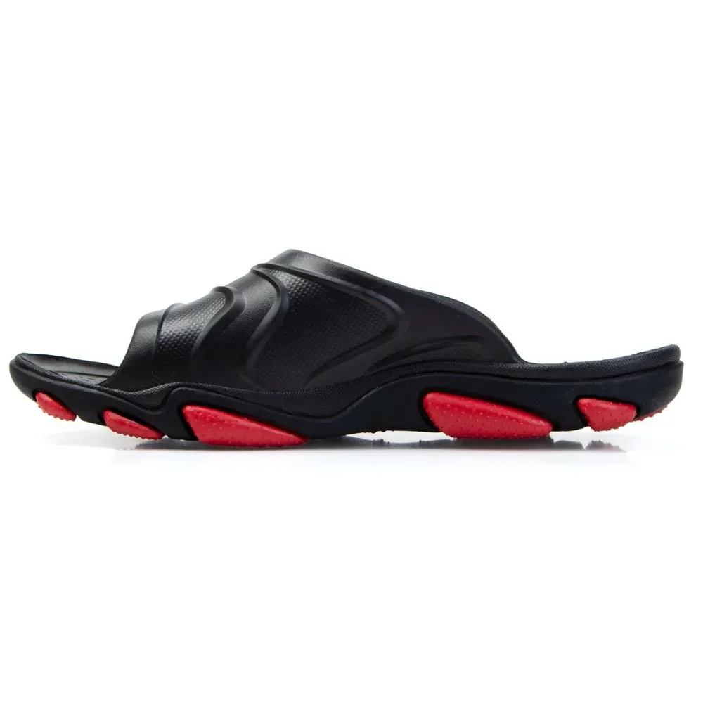 CHINELO SLIDE MASCULINO OAKLEY TITAN FOF100579 Preto/Vermelho 2