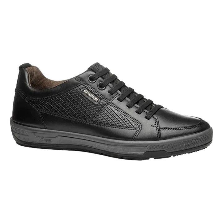 SAPATÊNIS MASCULINO COURO PEGADA 119410 Preto 1