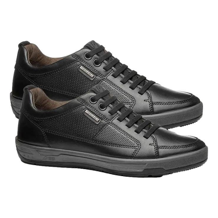 SAPATÊNIS MASCULINO COURO PEGADA 119410 Preto 3