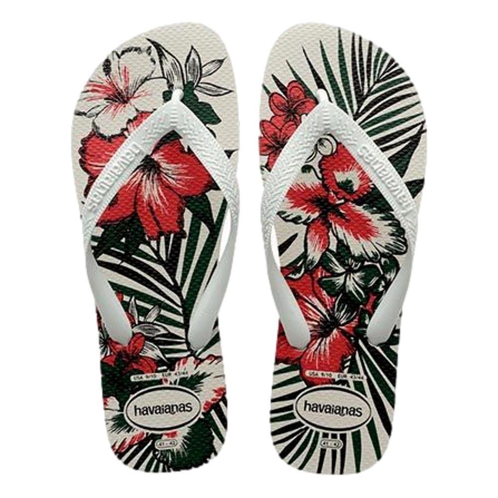 CHINELO MASCULINO HAVAIANAS ALOHA 4111355 Branco/Preto 2
