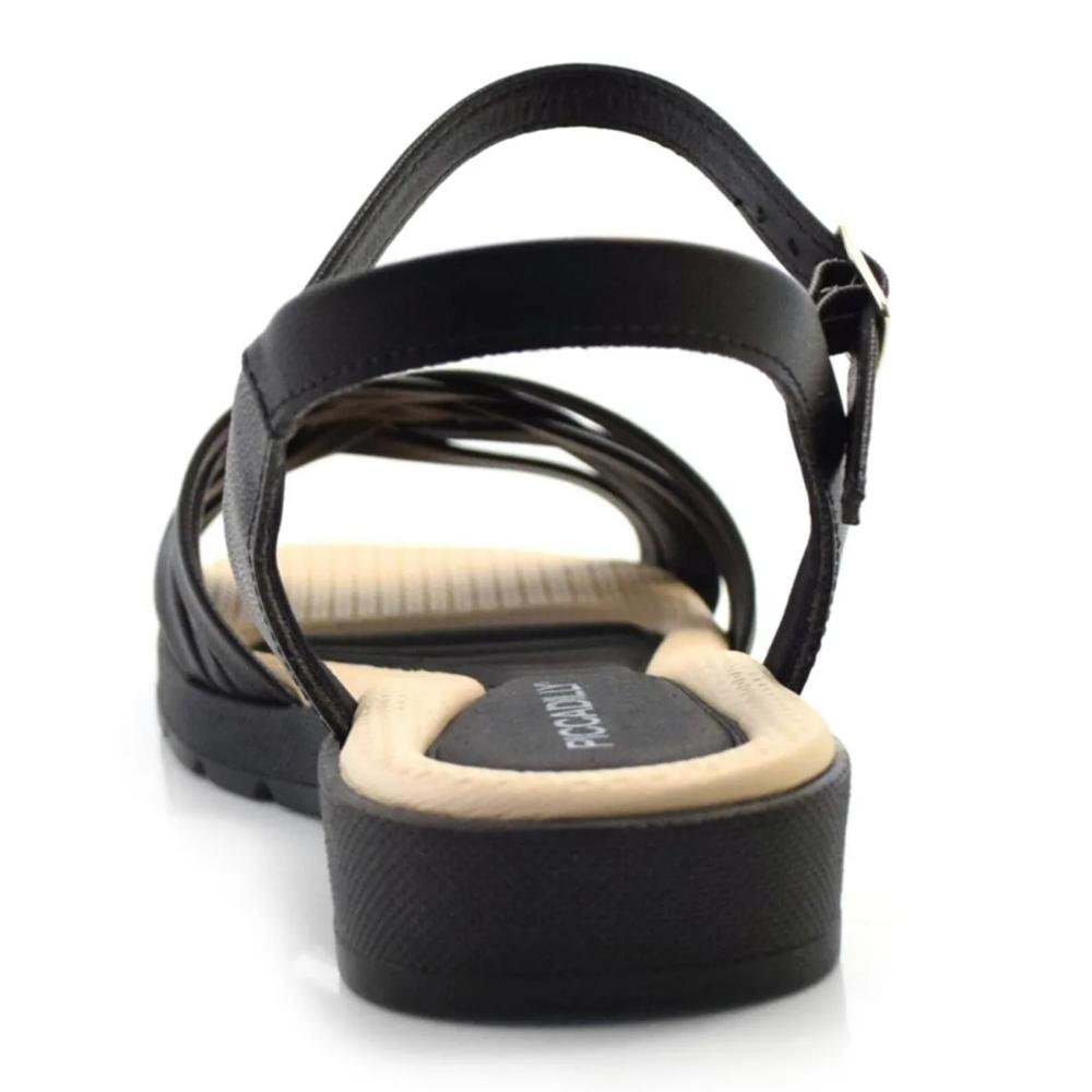 SANDÁLIA FEMININA PICCADILLY WIDE FIT 410035 Preto 3