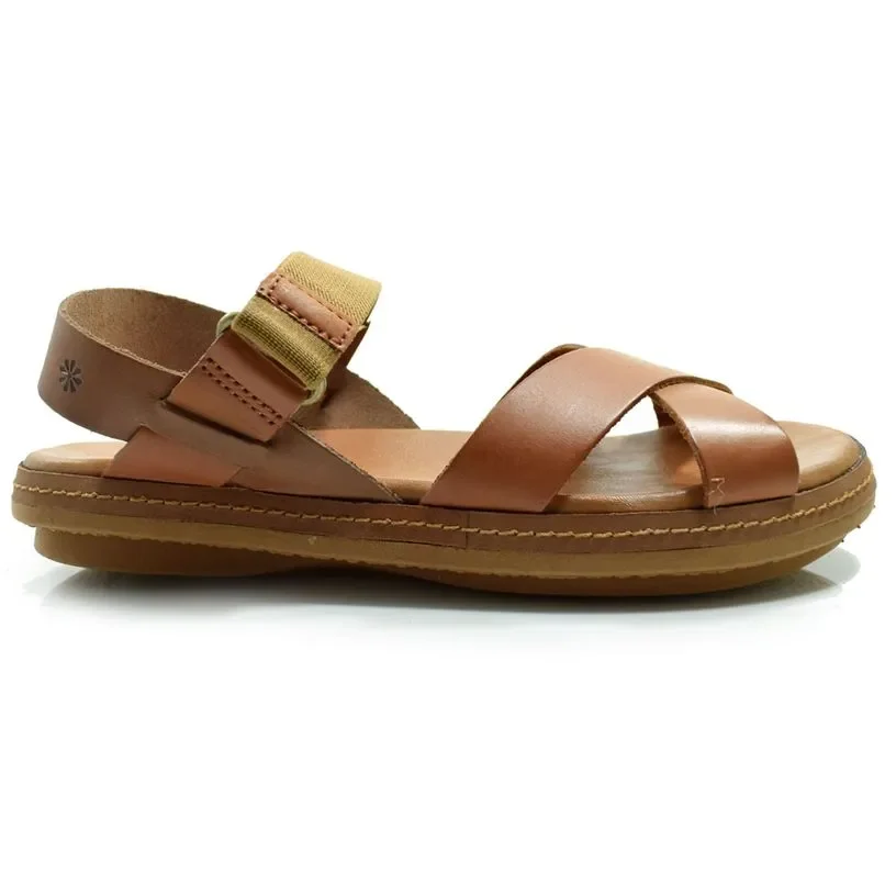 SANDALIA PAPETE FEMININA COURO NEW FACE 21821 Marrom 3