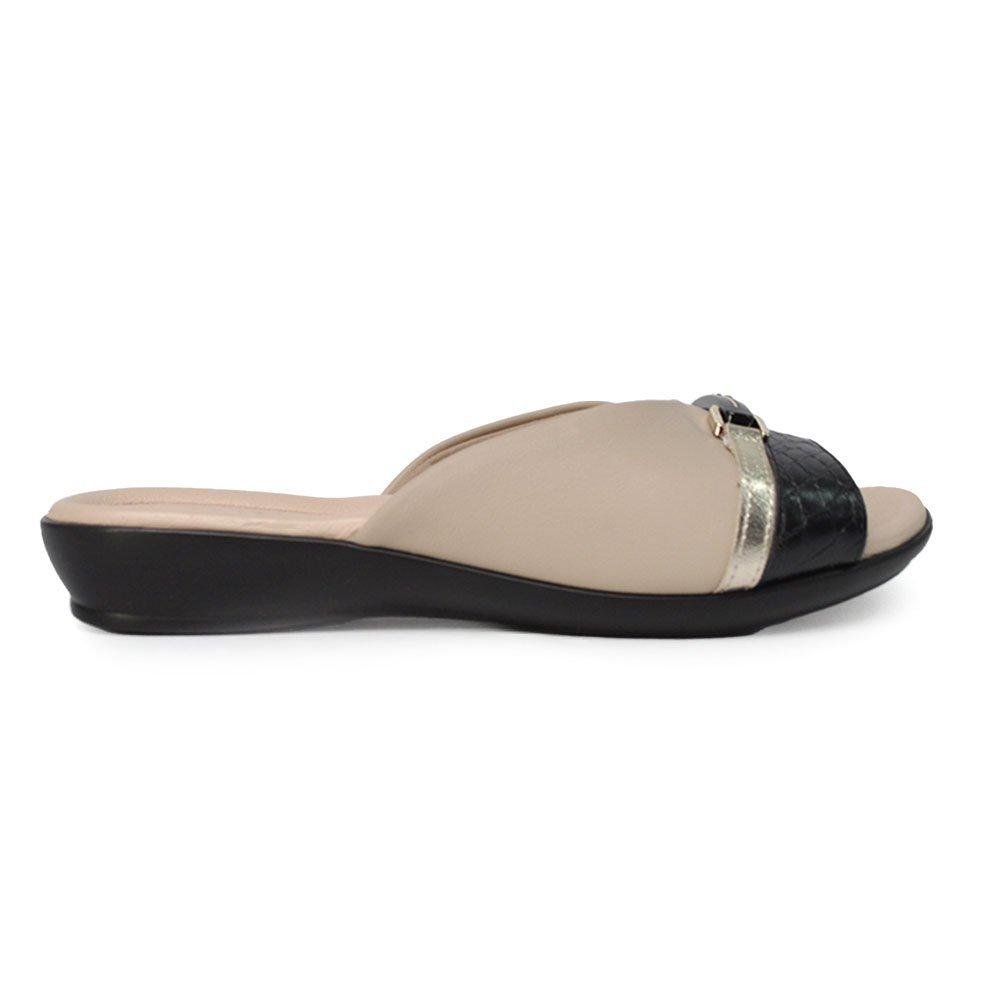 CHINELO SLIDE FEMININO PICCADILLY JOANETE 500375 Bege 1