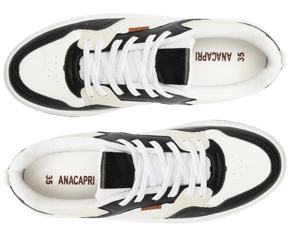 TÊNIS ANACAPRI EMMA FEMININO C305330001 Branco/Preto 3