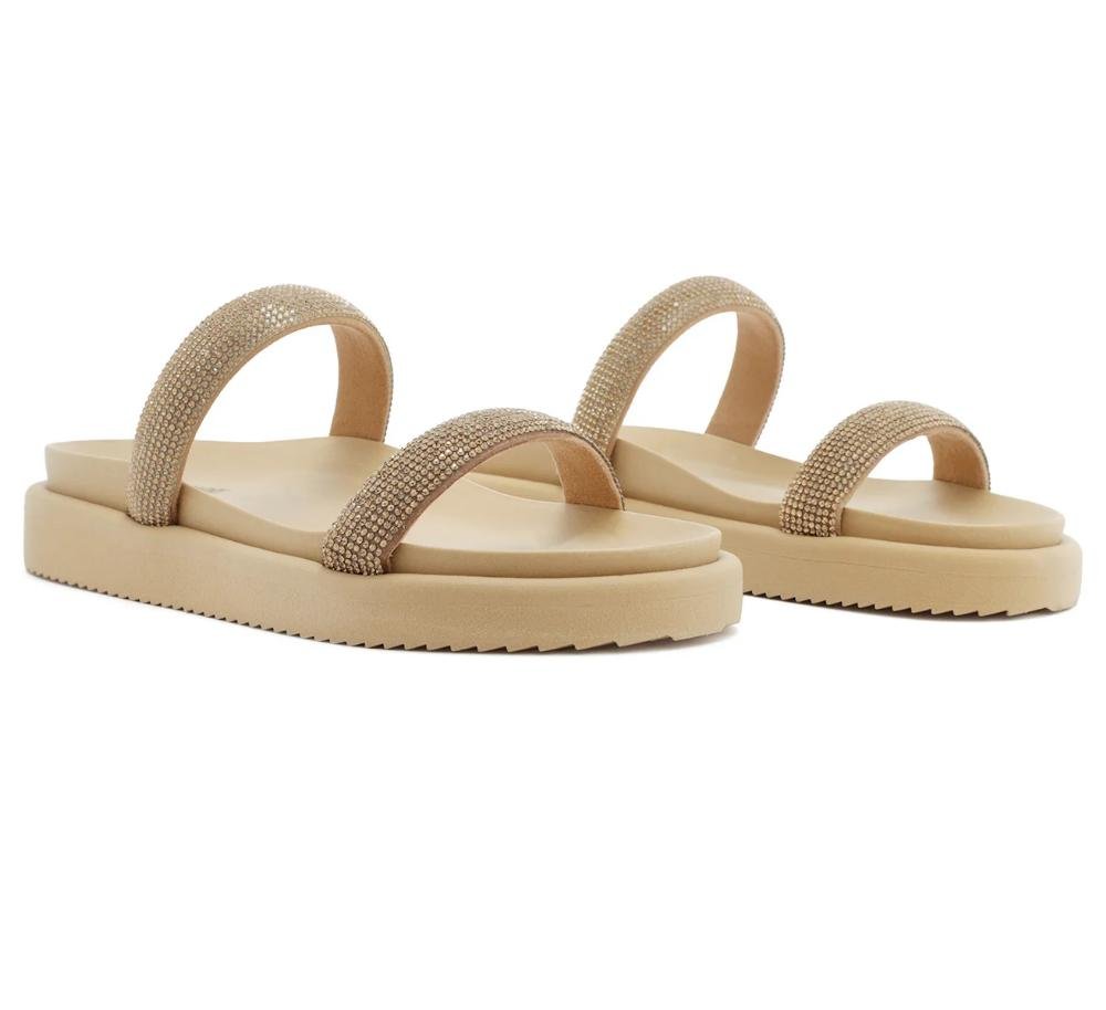 PAPETE FEMININA ANACAPRI DUAS TIRAS GLAM C303800034 Bege 2