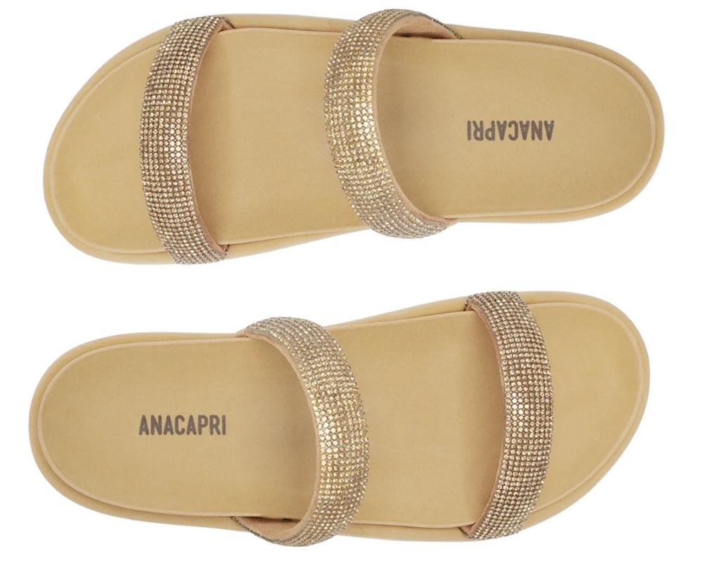 PAPETE FEMININA ANACAPRI DUAS TIRAS GLAM C303800034 Bege 4