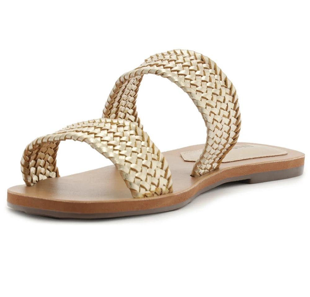 RASTEIRA SLIDE FEMININA ANACAPRI TRESSE DOURADO C300140374 Dourado 3