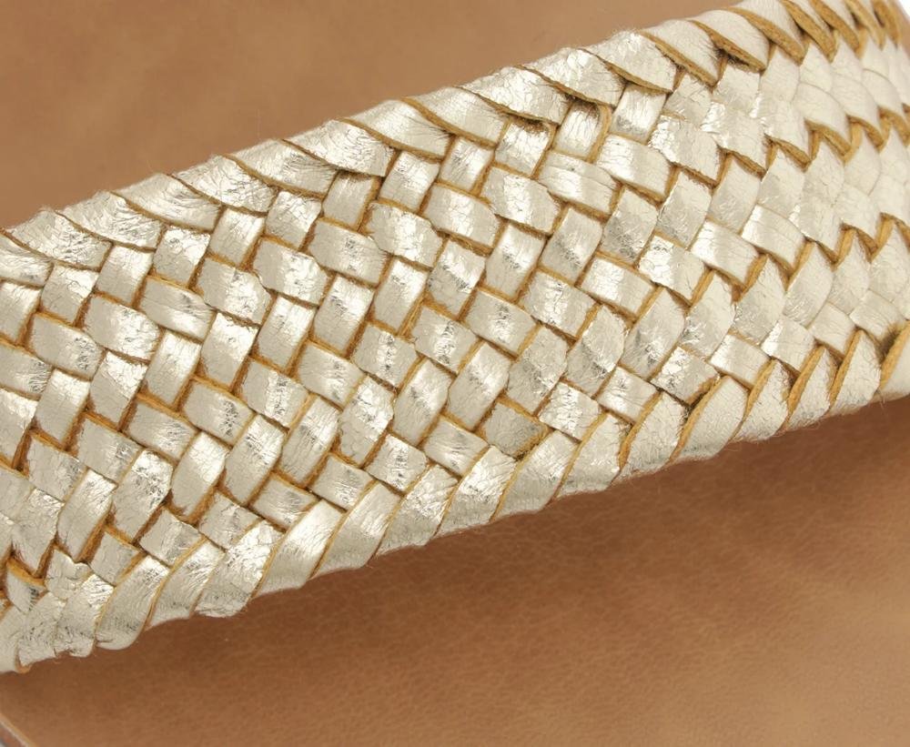 RASTEIRA SLIDE FEMININA ANACAPRI TRESSE DOURADO C300140374 Dourado 5