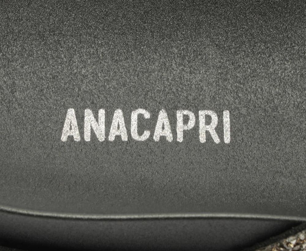 PAPETE FEMININA ANACAPRI TIRAS CRUZADAS GLITTER GLAM C303800035 Preto 5