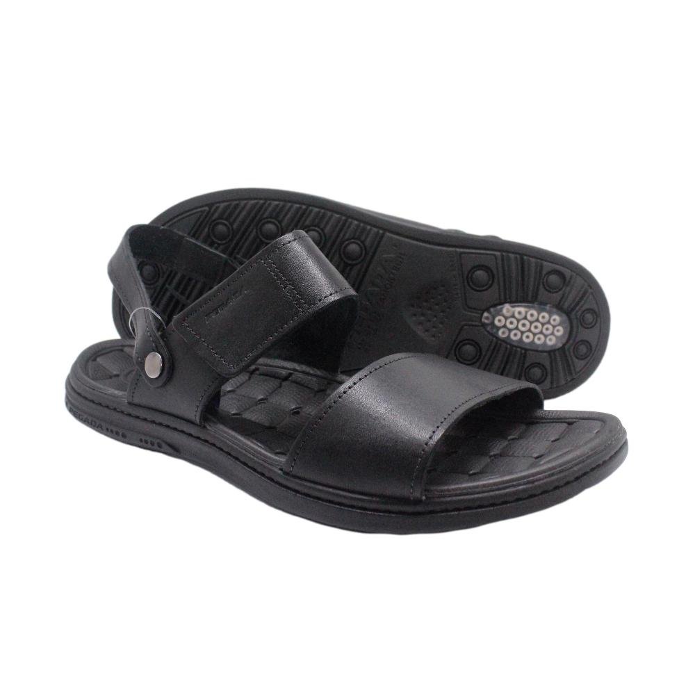 SANDÁLIA MASCULINA PEGADA COURO  131286 Preto 6