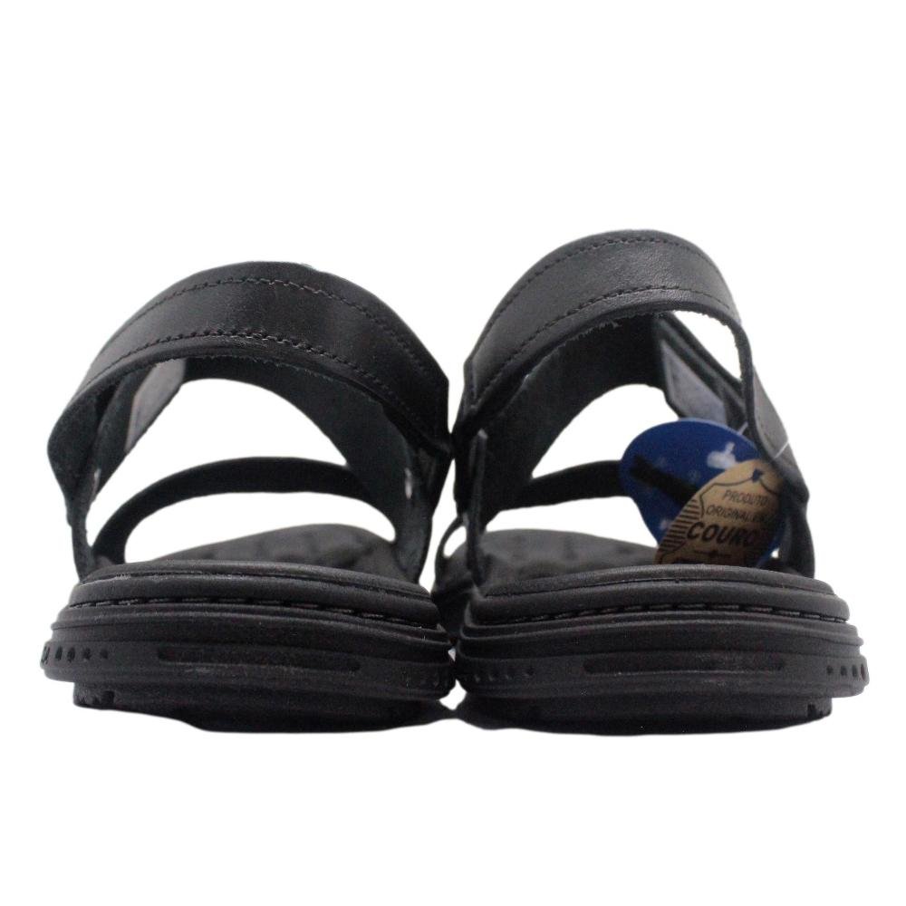 SANDÁLIA MASCULINA PEGADA COURO  131286 Preto 5