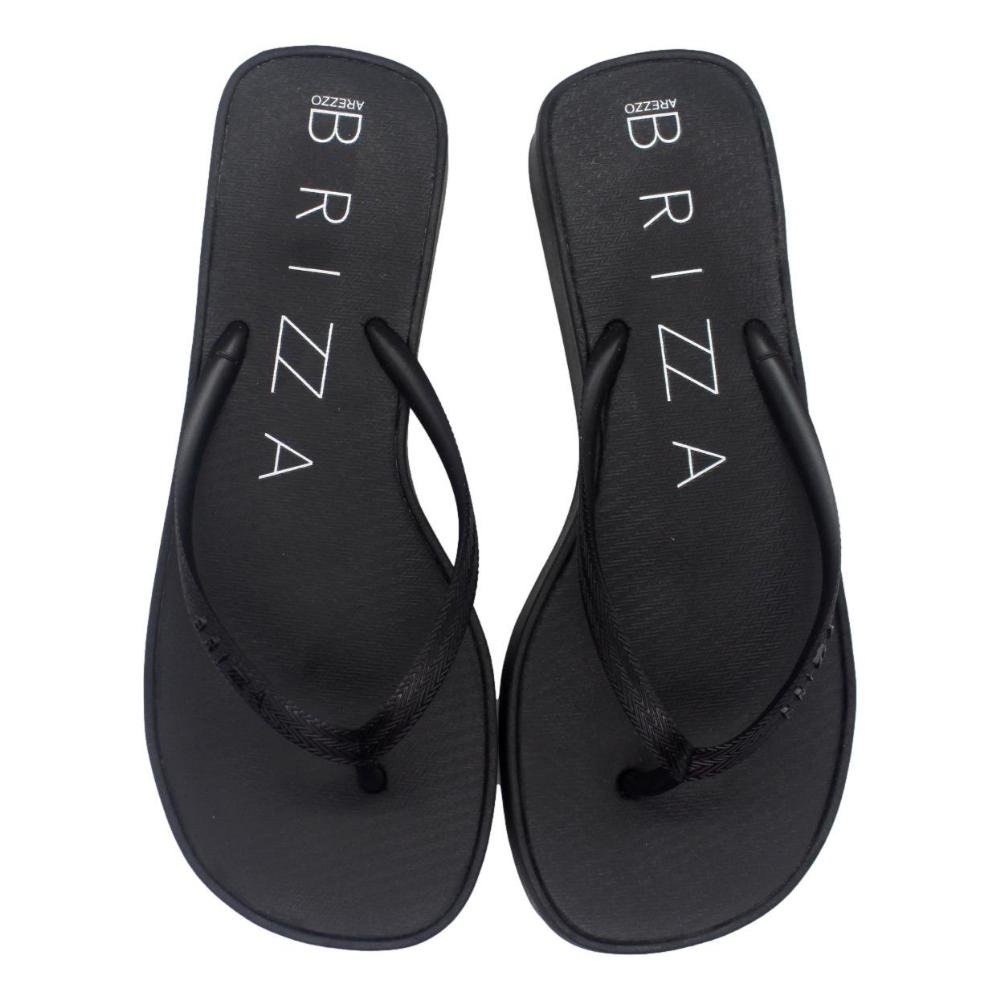 CHINELO FLATFORM FEMININO BRIZZA AREZZO Z190360015 Preto 4