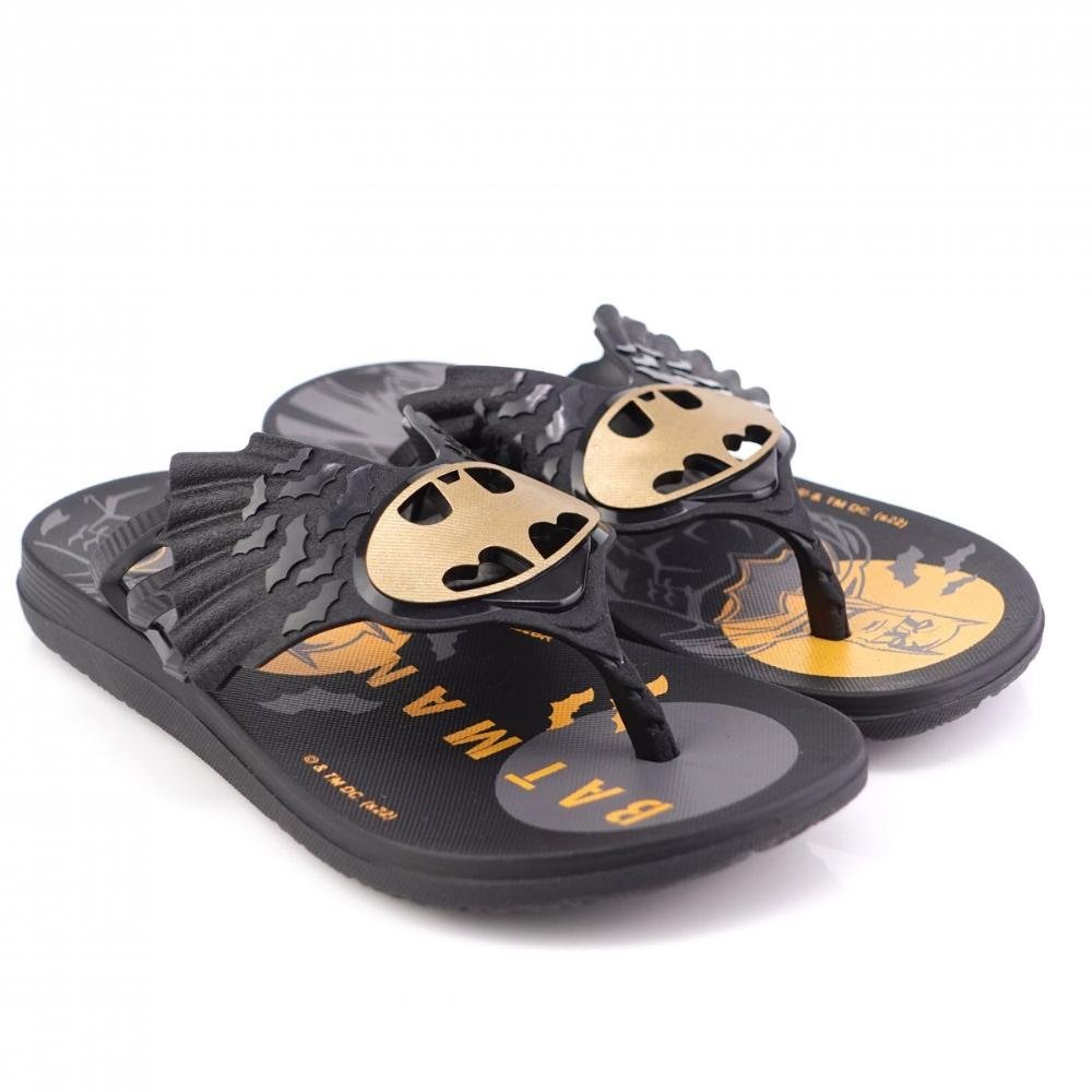 CHINELO INFANTIL MENINO GRENDENE BATMAN BATCAVERNA C/BRINDE 22761 Preto 3