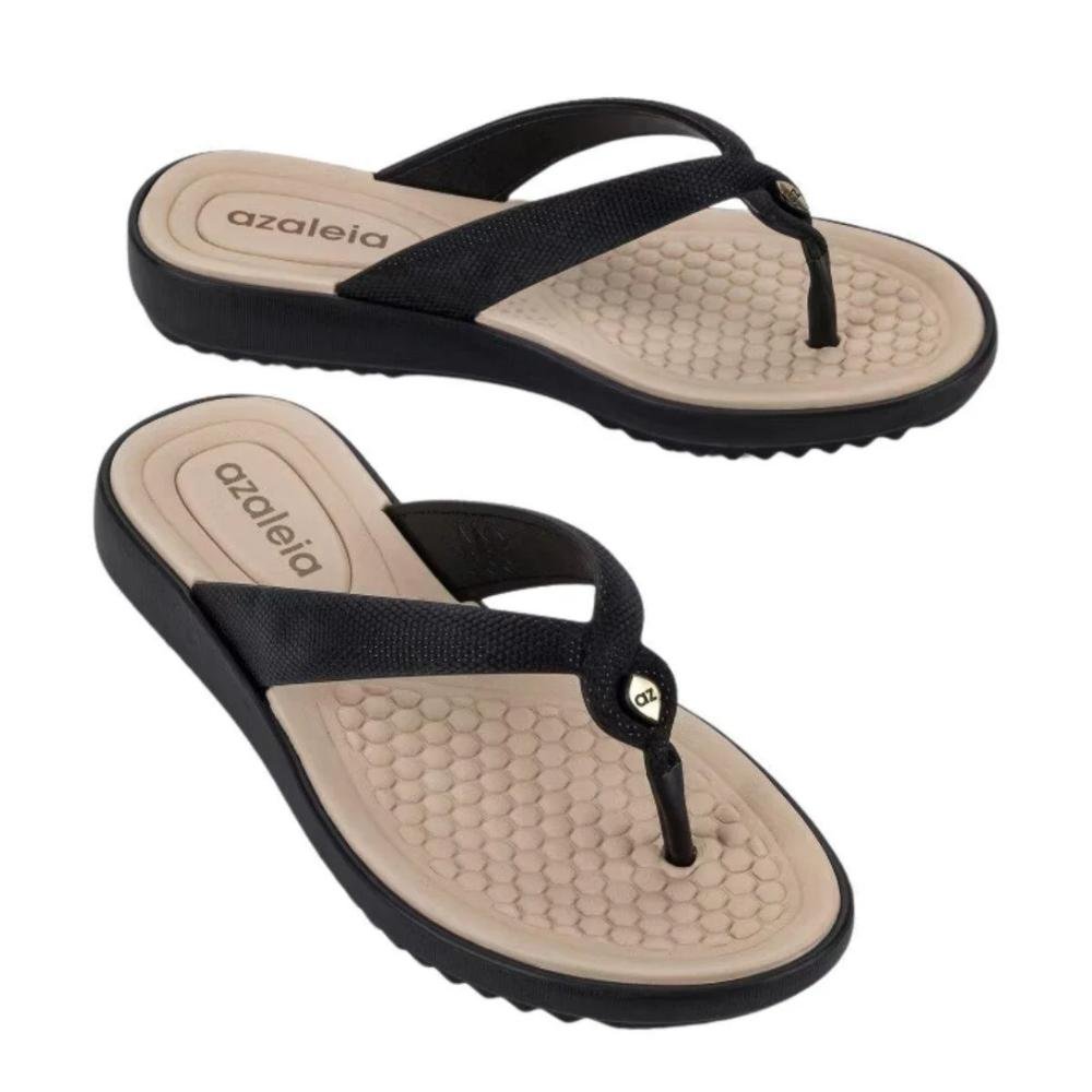 CHINELO FEMININO GRENDENE AZALEIA THAIS 18966 Preto 3