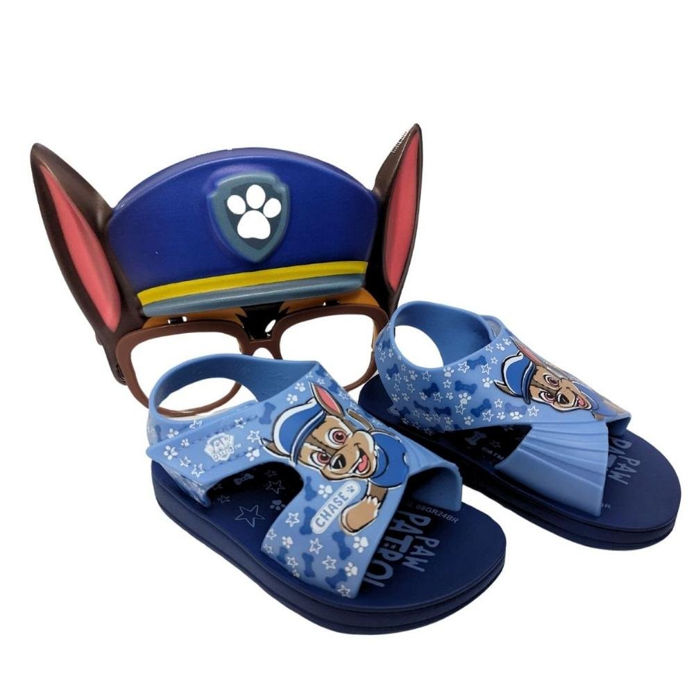 SANDÁLIA INFANTIL MENINO GRENDENE PATRULHA C/BRINDE 23075 Azul 5