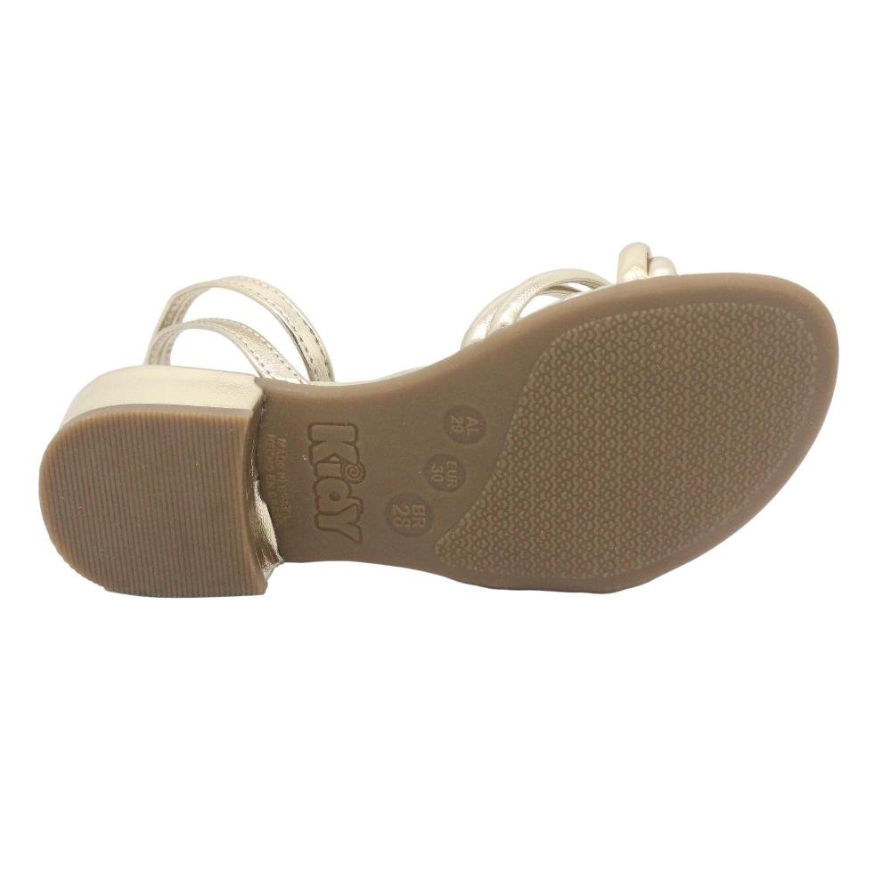 SANDÁLIA INFANTIL FEMININA KIDY ISIS 420-0019 Dourado 4