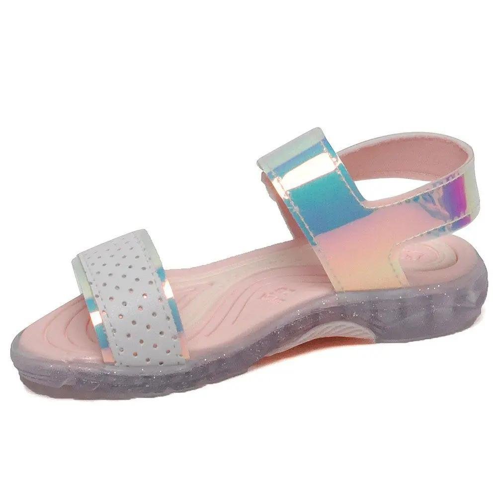 SANDÁLIA INFANTIL MENINA KIDY TOYS 392-1001 Branco 2