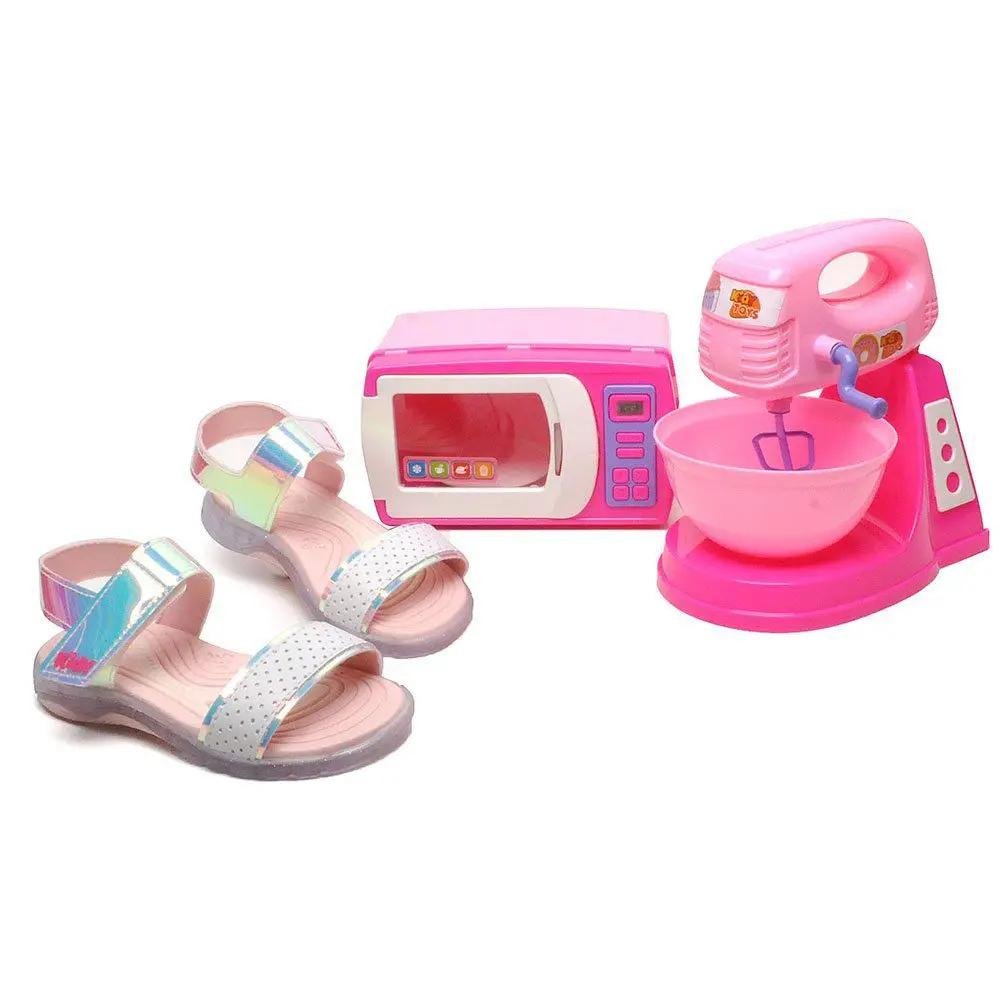SANDÁLIA INFANTIL MENINA KIDY TOYS 392-1001 Branco 5