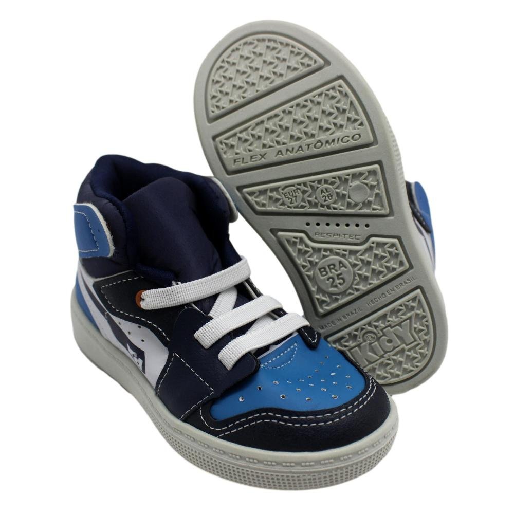 TÊNIS INFANTIL MENINO KIDY NOVA YORK 126-0010 Azul 5