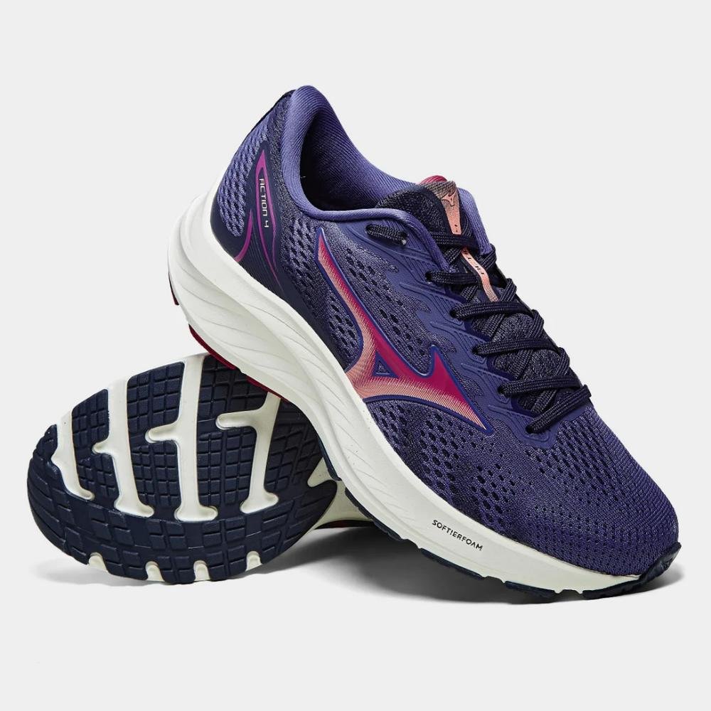 TÊNIS FEMININO MIZUNO ACTION 4 101118118 Azul/Rosé 5
