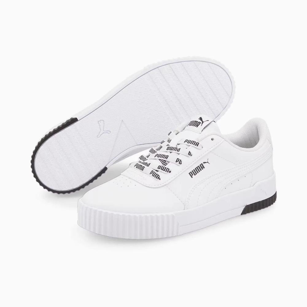 TÊNIS FEMININO PUMA CARINA LOGOMONIA BDP 387655 Branco 5