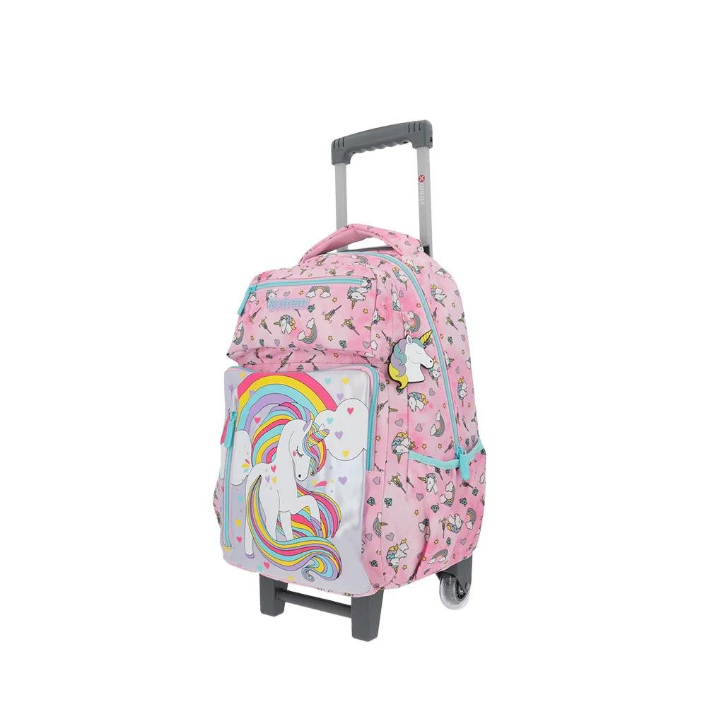 KIT MOCHILA C/RODAS/LANCHEIRA/ESTOJO INFANTIL MENINASAMSONITE XTREM UNICORNIO 151069 Rosa 4