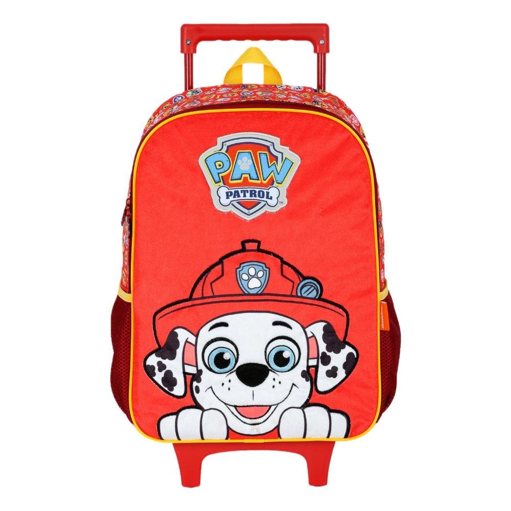 MOCHILA INFANTIL MENINO LUXCEL PATRULHA CANINA C/RODAS IC41622PA Vermelho 1