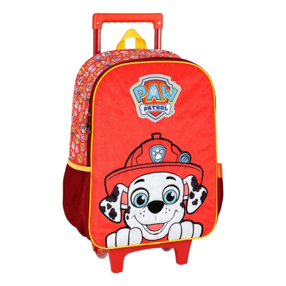 MOCHILA INFANTIL MENINO LUXCEL PATRULHA CANINA C/RODAS IC41622PA Vermelho 2