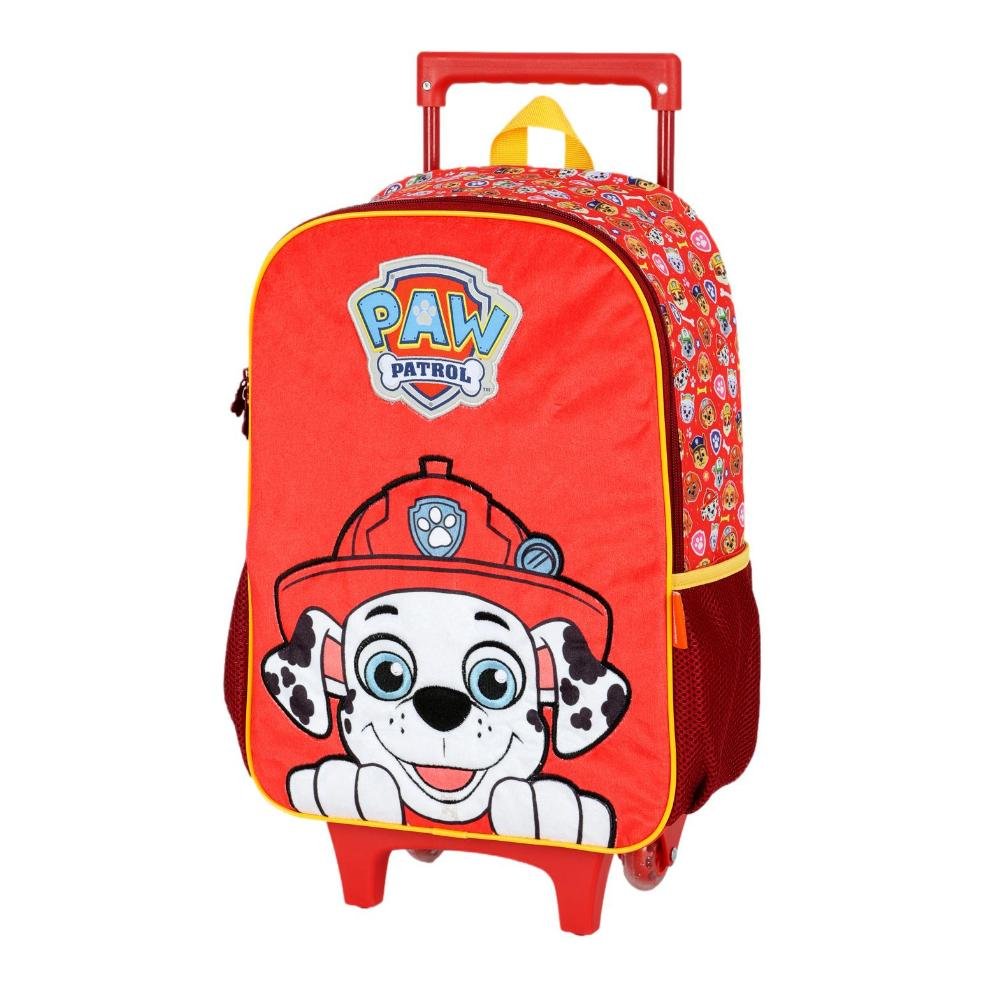 MOCHILA INFANTIL MENINO LUXCEL PATRULHA CANINA C/RODAS IC41622PA Vermelho 3