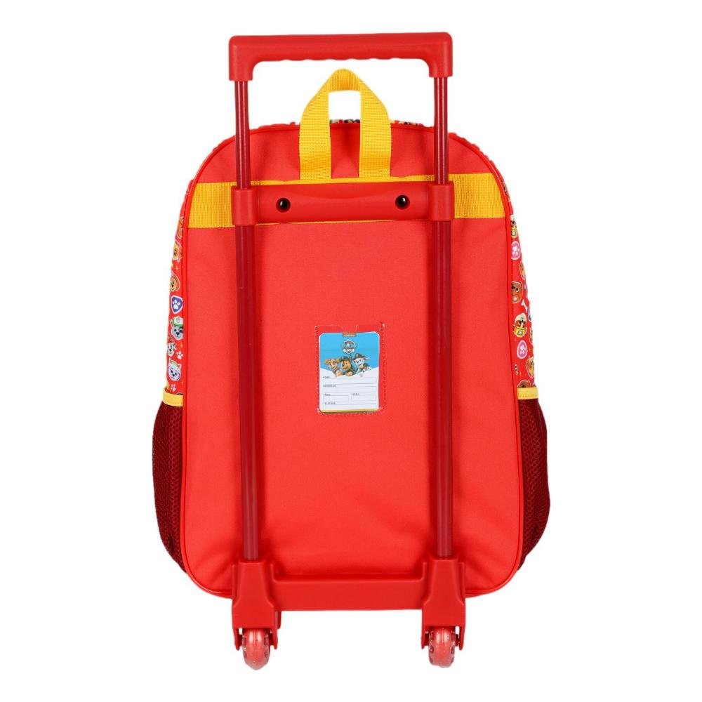 MOCHILA INFANTIL MENINO LUXCEL PATRULHA CANINA C/RODAS IC41622PA Vermelho 5