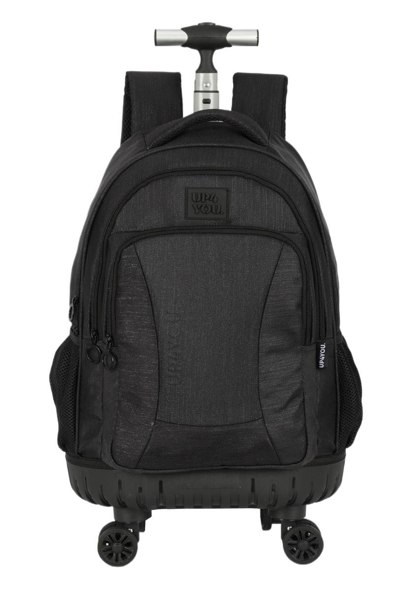 MOCHILA INFANTIL MENINA LUXCEL UP4YOU C/RODAS MC49042UP Preto 1