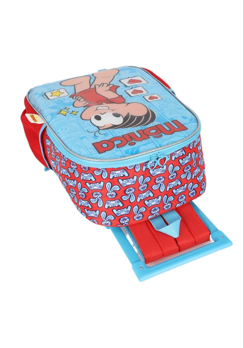 MOCHILA INFANTIL MENINA LUXCEL MONICA C/RODAS IC41312MN Azul 4