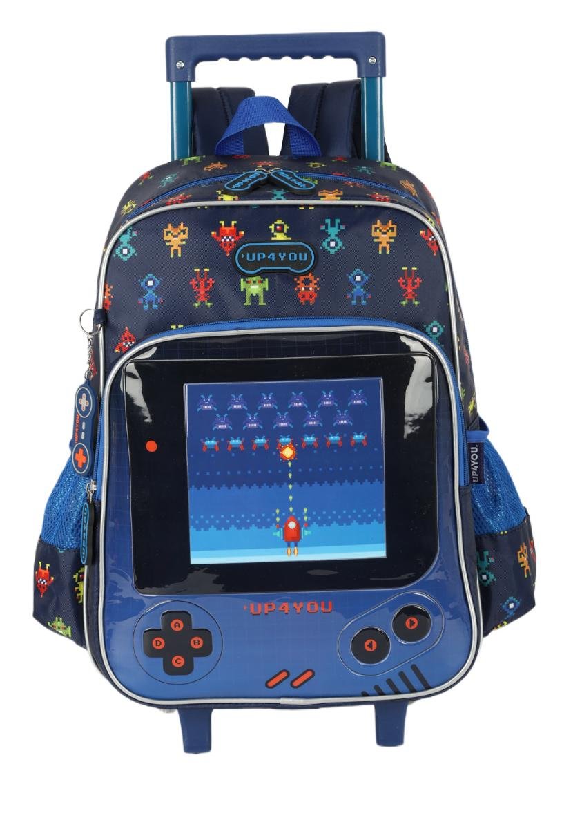 MOCHILA INFANTIL MENINA UP4YOU COM RODAS IC41066