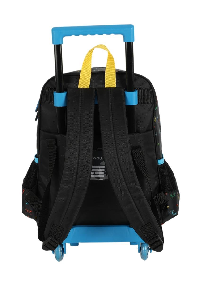 MOCHILA INFANTIL MENINA UP4YOU COM RODAS IC41066 Preto 5