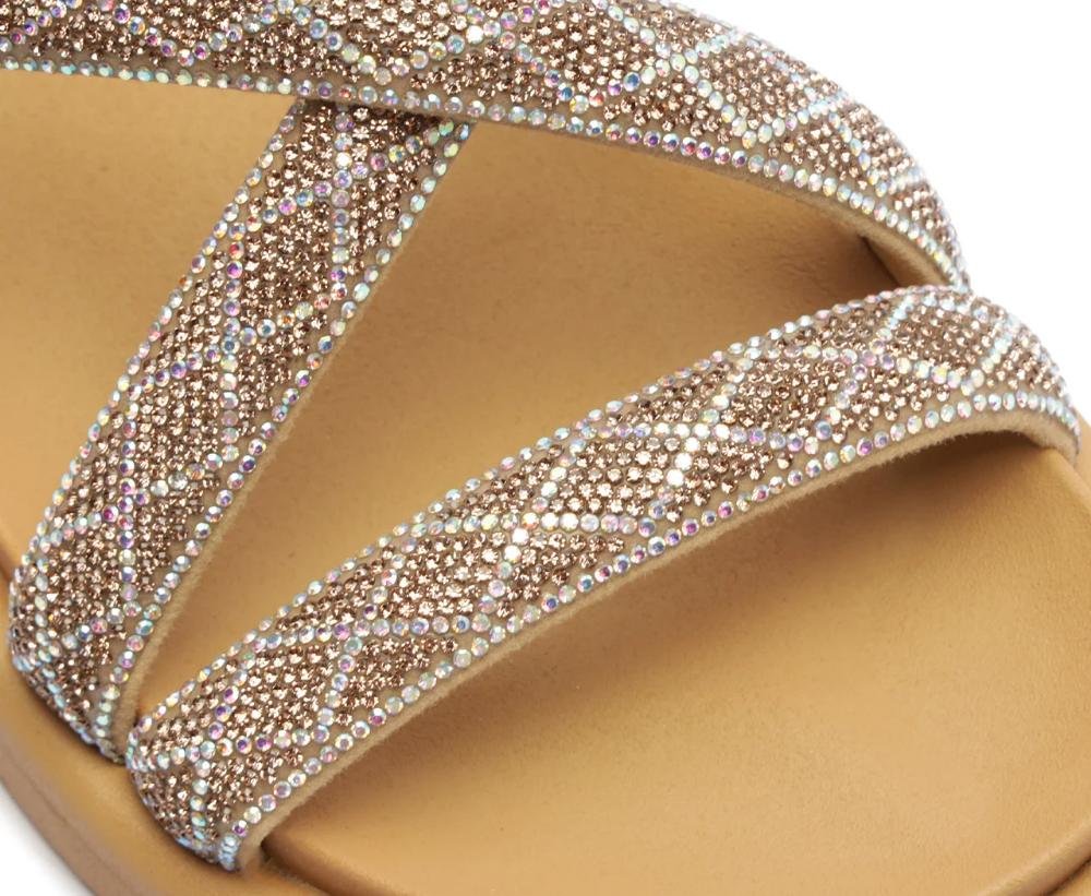 SANDÁLIA FEMININA ANACAPRI PAPETE STRASS C303800112 Bege 5