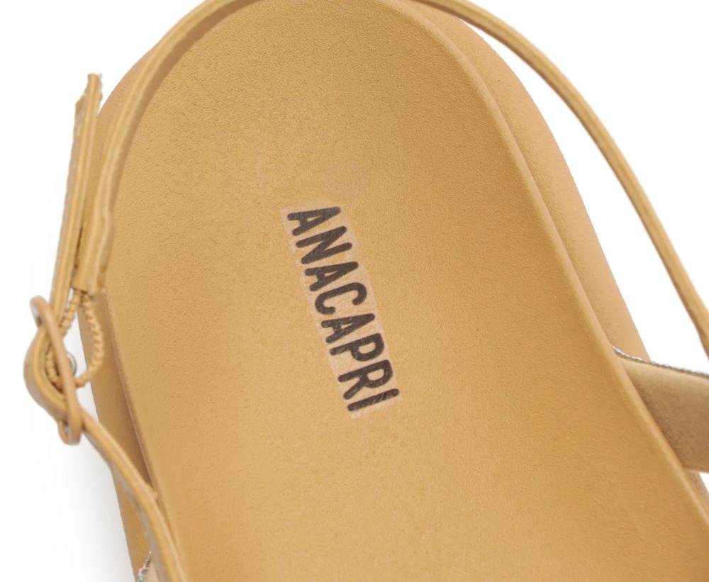 SANDÁLIA FEMININA ANACAPRI PAPETE STRASS C303800112 Bege 6