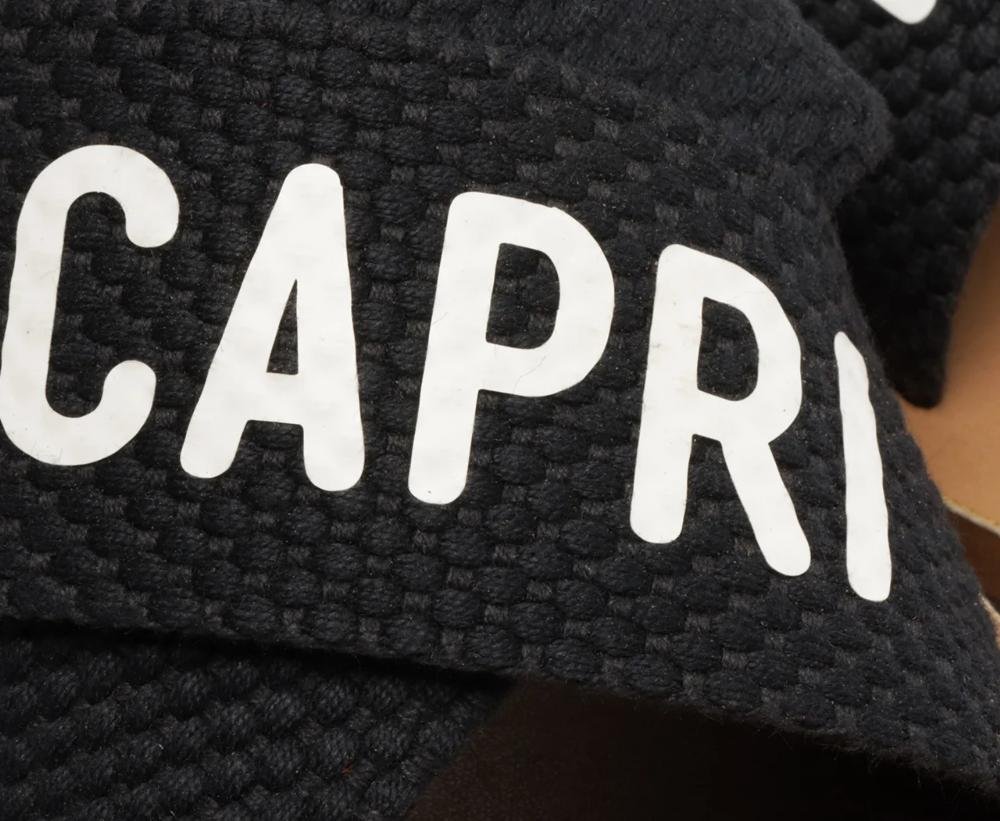 SANDÁLIA SLIDE FEMININA ANACAPRI GORGURÃO TIRAS CRUZADAS C302440008 Preto 6