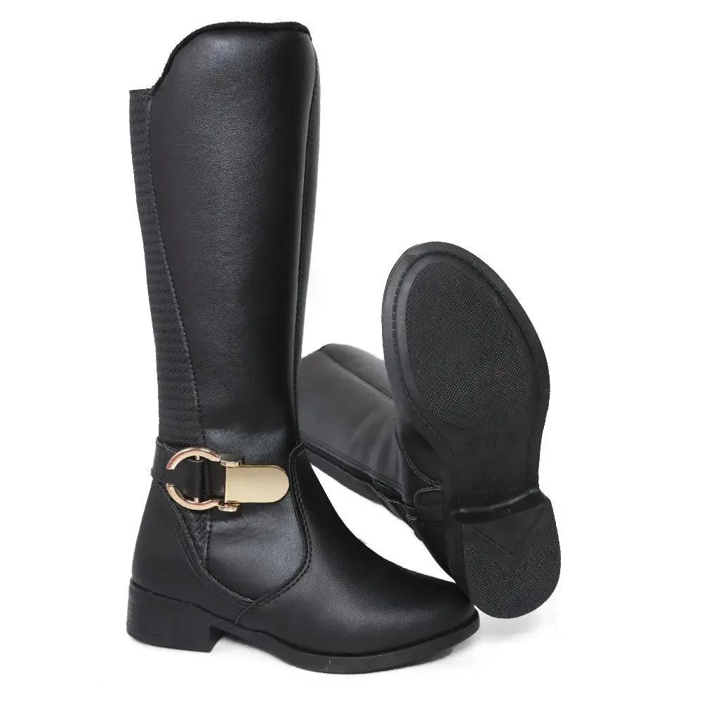 BOTA INFANTIL FEMININA KIDY 070-0009 Preto 3